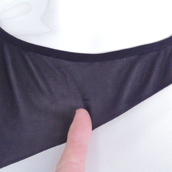 LRL Dress, 4, Black/White, Mesh/Illusion Neckline, Sleeveless, Career/Workwear - Picture 12 of 16